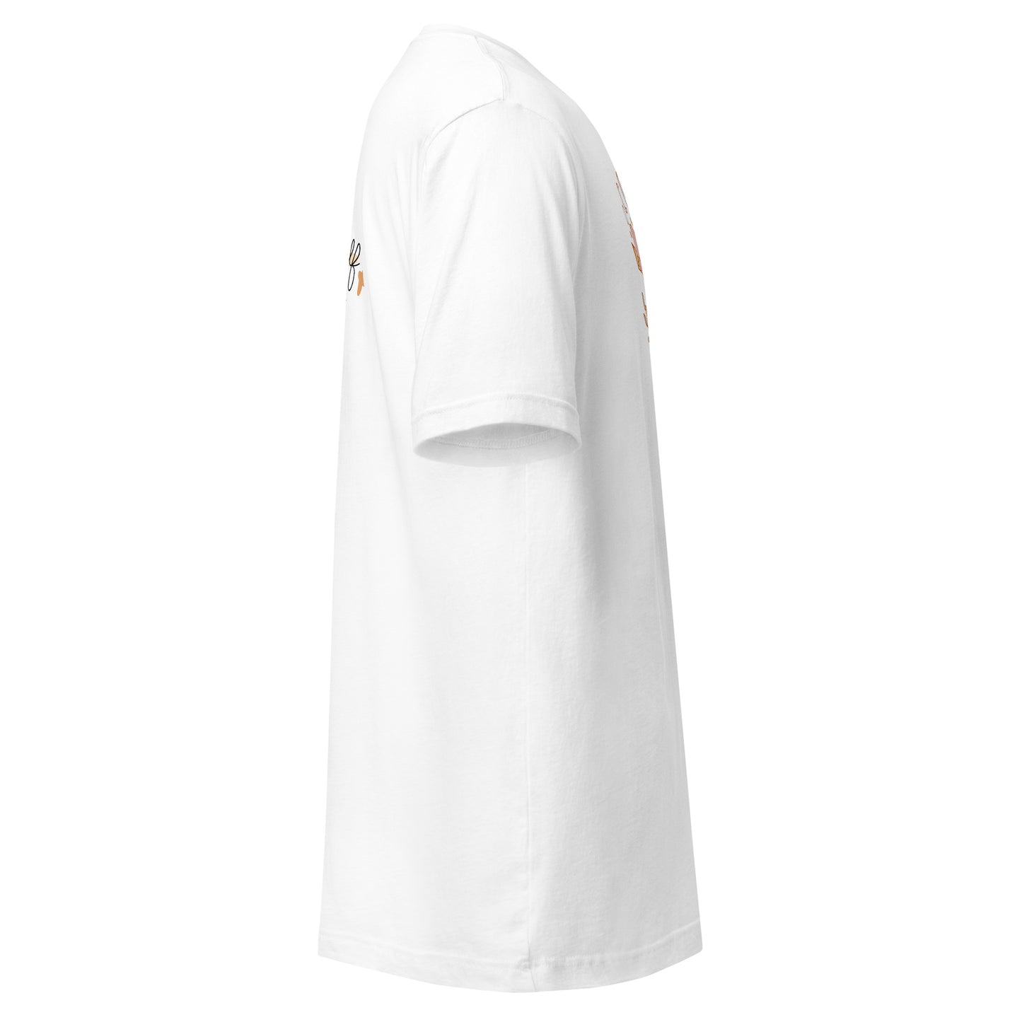 Side view of the white Revolution Tee