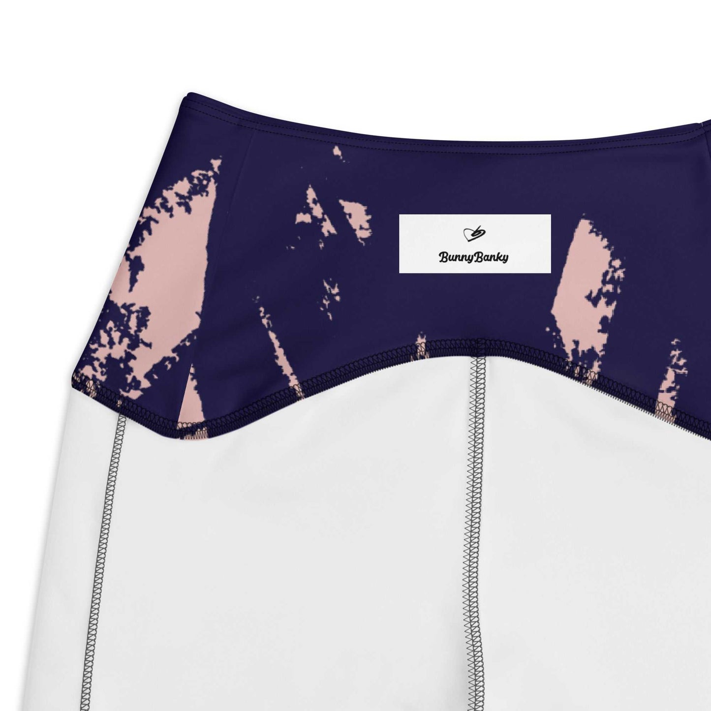 The Bristol Sculpt Leggings with high-waist, vibrant pink graffiti brushstroke design on black, soft high-stretch fabric, mild compression, and deep side pockets.