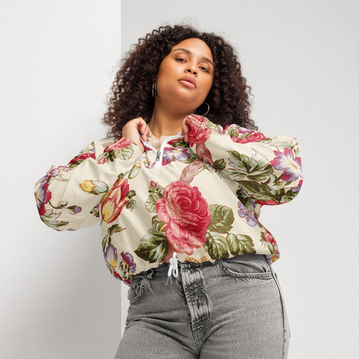 By The River Women’s Cropped Windbreaker - BunnyBanky