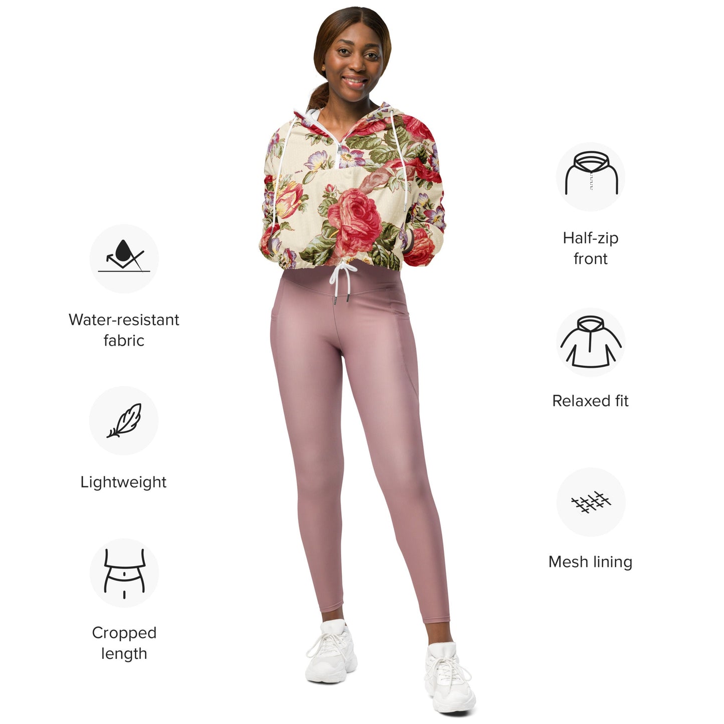 By The River Women’s Cropped Windbreaker - BunnyBanky