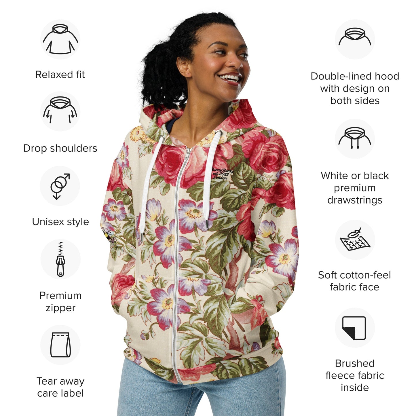ByTheRiver Zip Hoodie - BunnyBanky