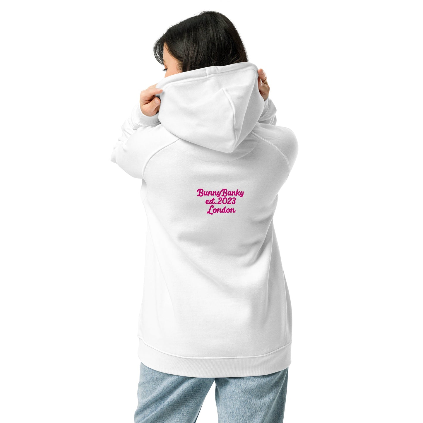District Unisex eco raglan hoodie - BunnyBanky