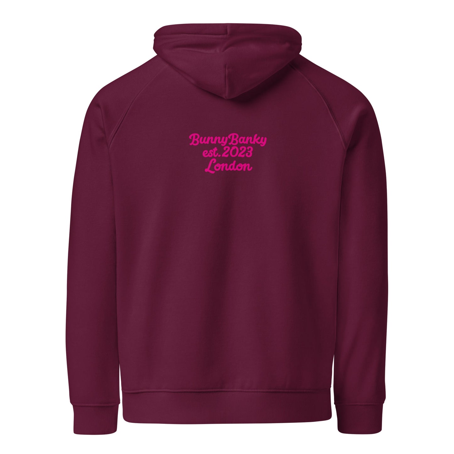 District Unisex eco raglan hoodie - BunnyBanky