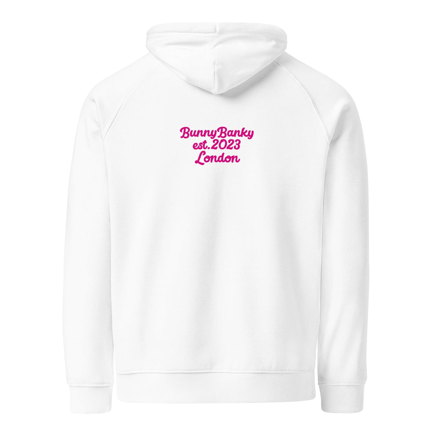 District Unisex eco raglan hoodie - BunnyBanky