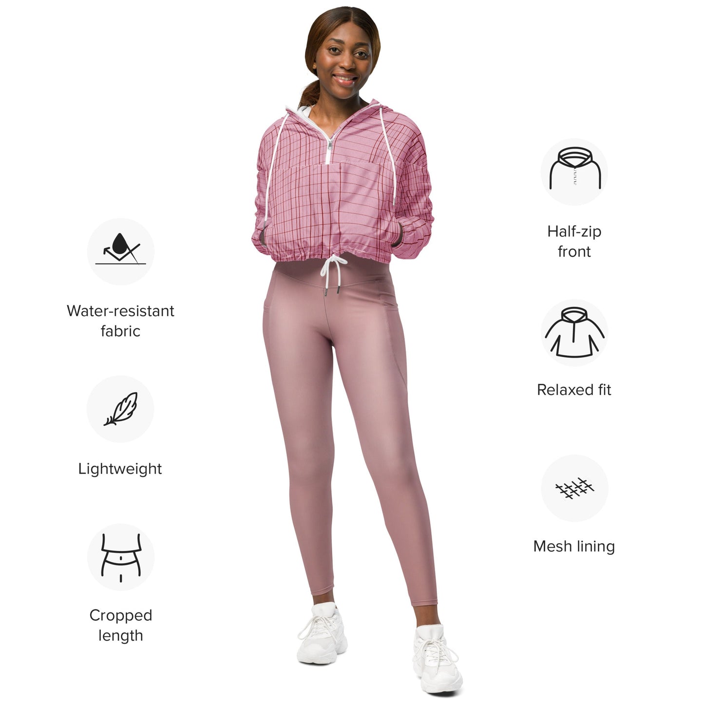 Edinburgh Women’s Cropped Windbreaker - BunnyBanky