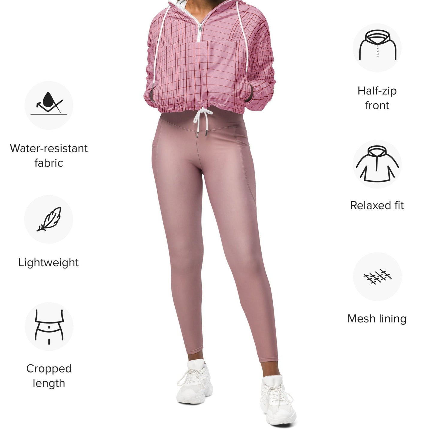 Edinburgh Women’s Cropped Windbreaker - BunnyBanky