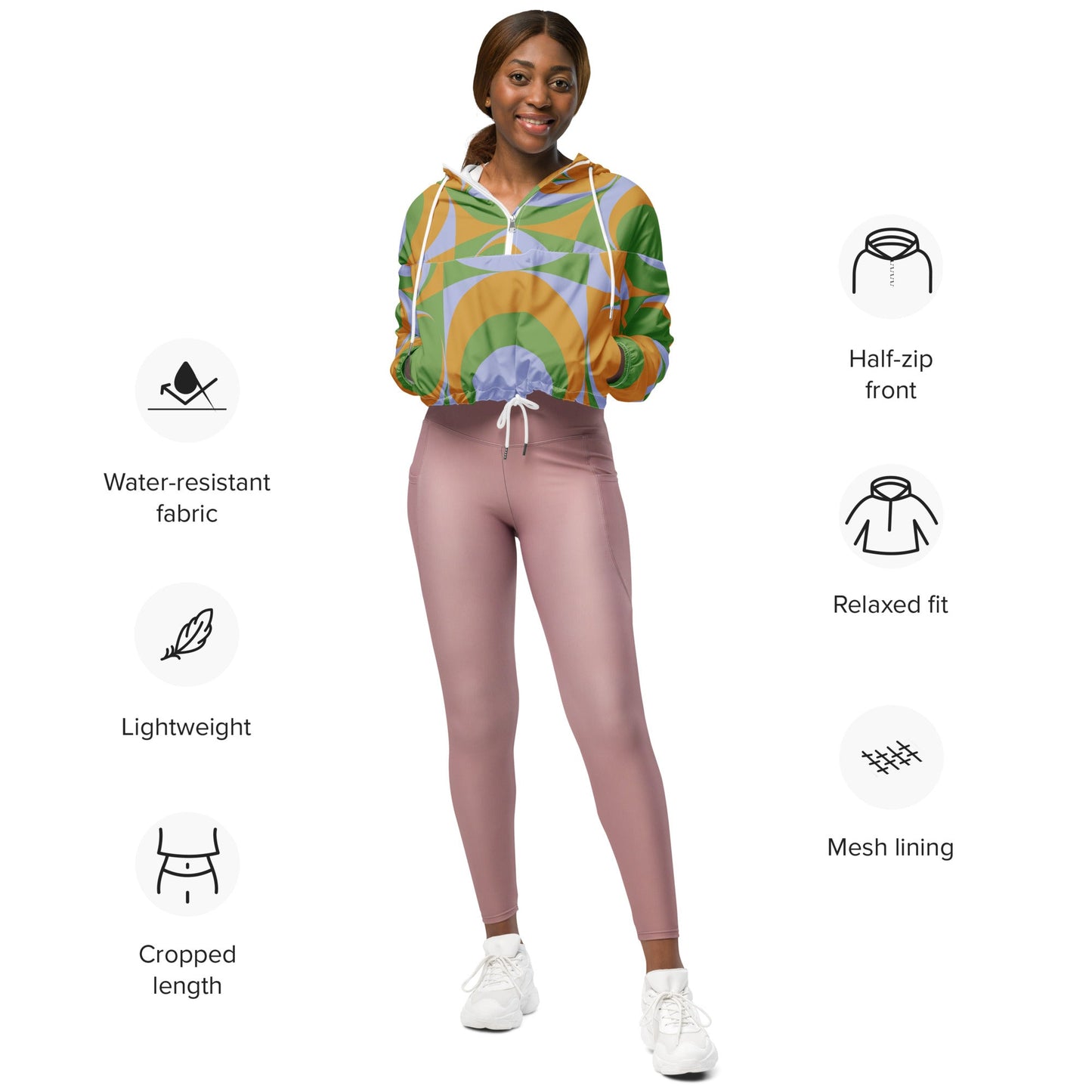 Florence Women’s Cropped Windbreaker - BunnyBanky