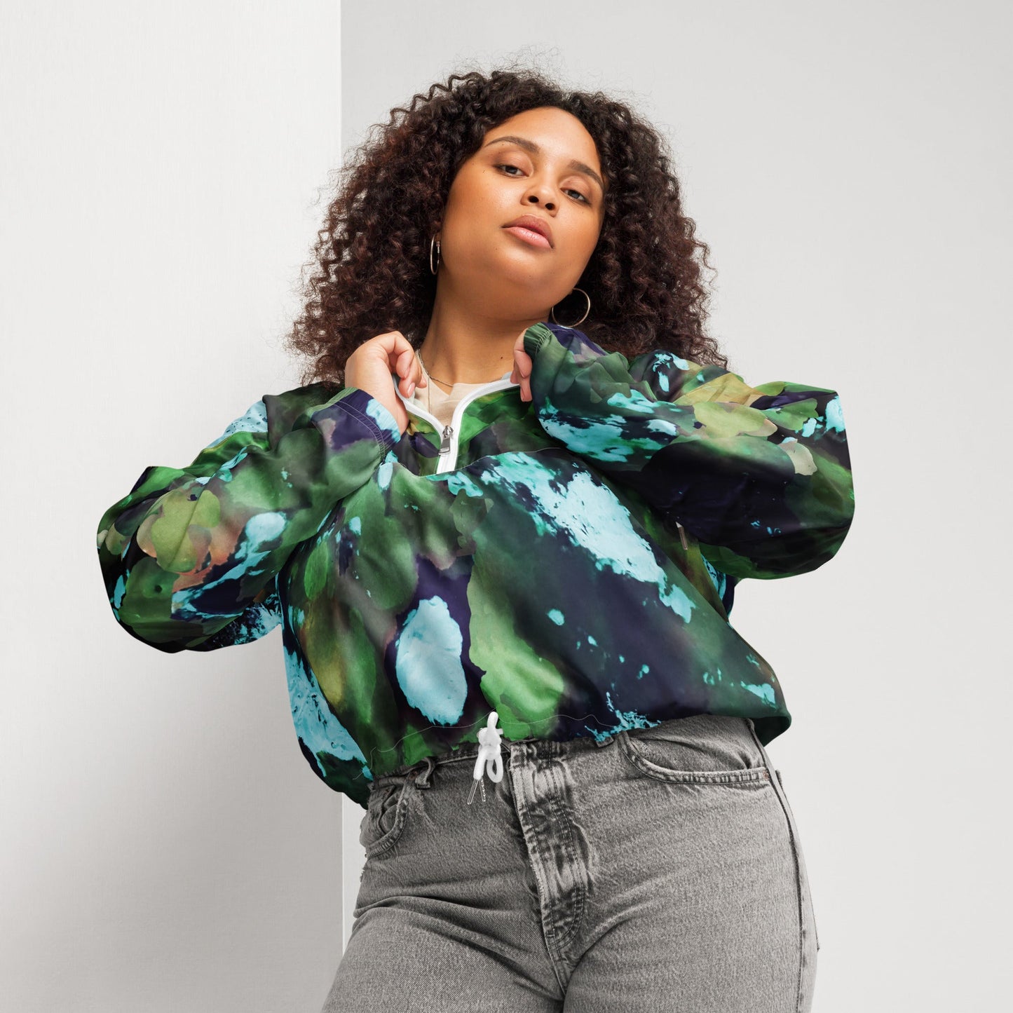 Maldives Women’s Cropped Windbreaker - BunnyBanky