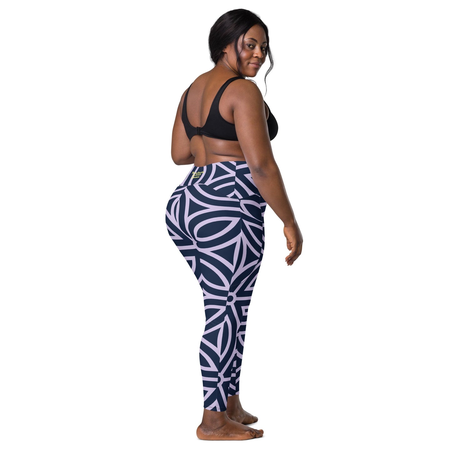 Mayfair Crossover Leggings with Pockets - BunnyBanky