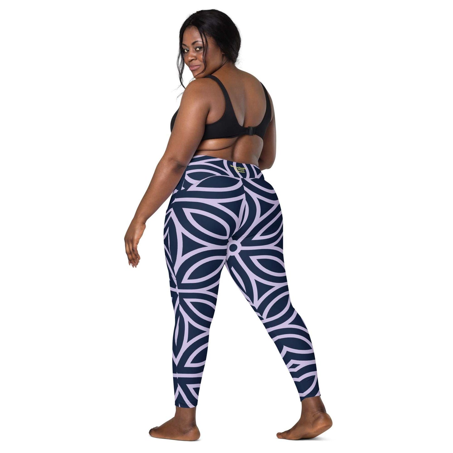 Mayfair Crossover Leggings with Pockets - Leggings by BunnyBanky