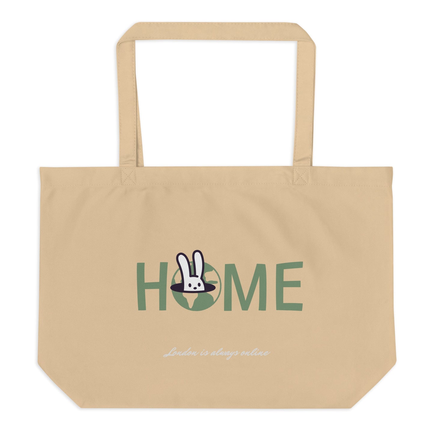 Paris Large Organic Tote Bag - BunnyBanky