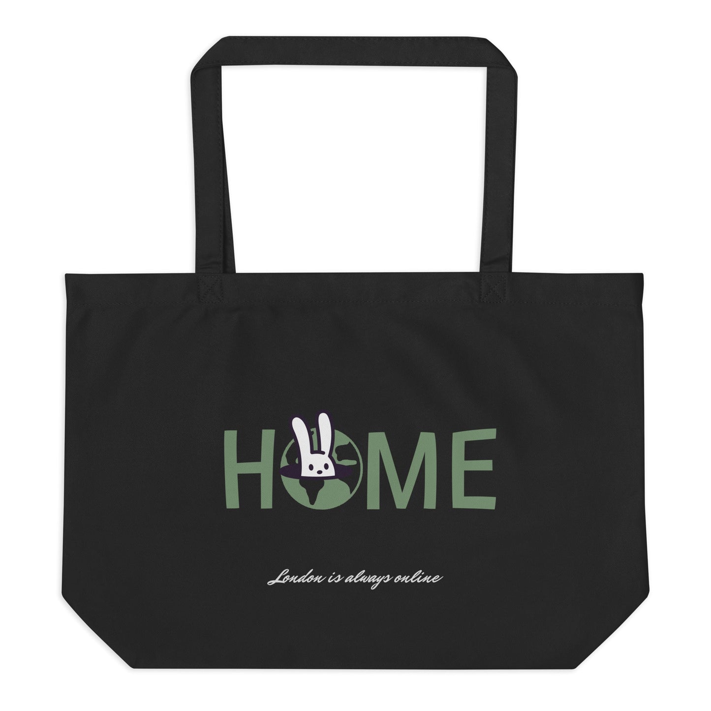 Paris Large Organic Tote Bag - BunnyBanky