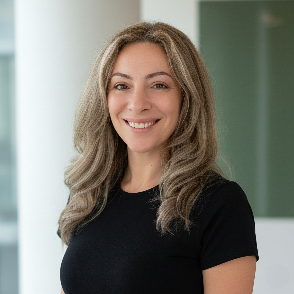 BunnyBanky CEO Catherine Skitzi. A professional portrait highlighting her role as a leader at the intersection of fashion, technology, and sustainability.