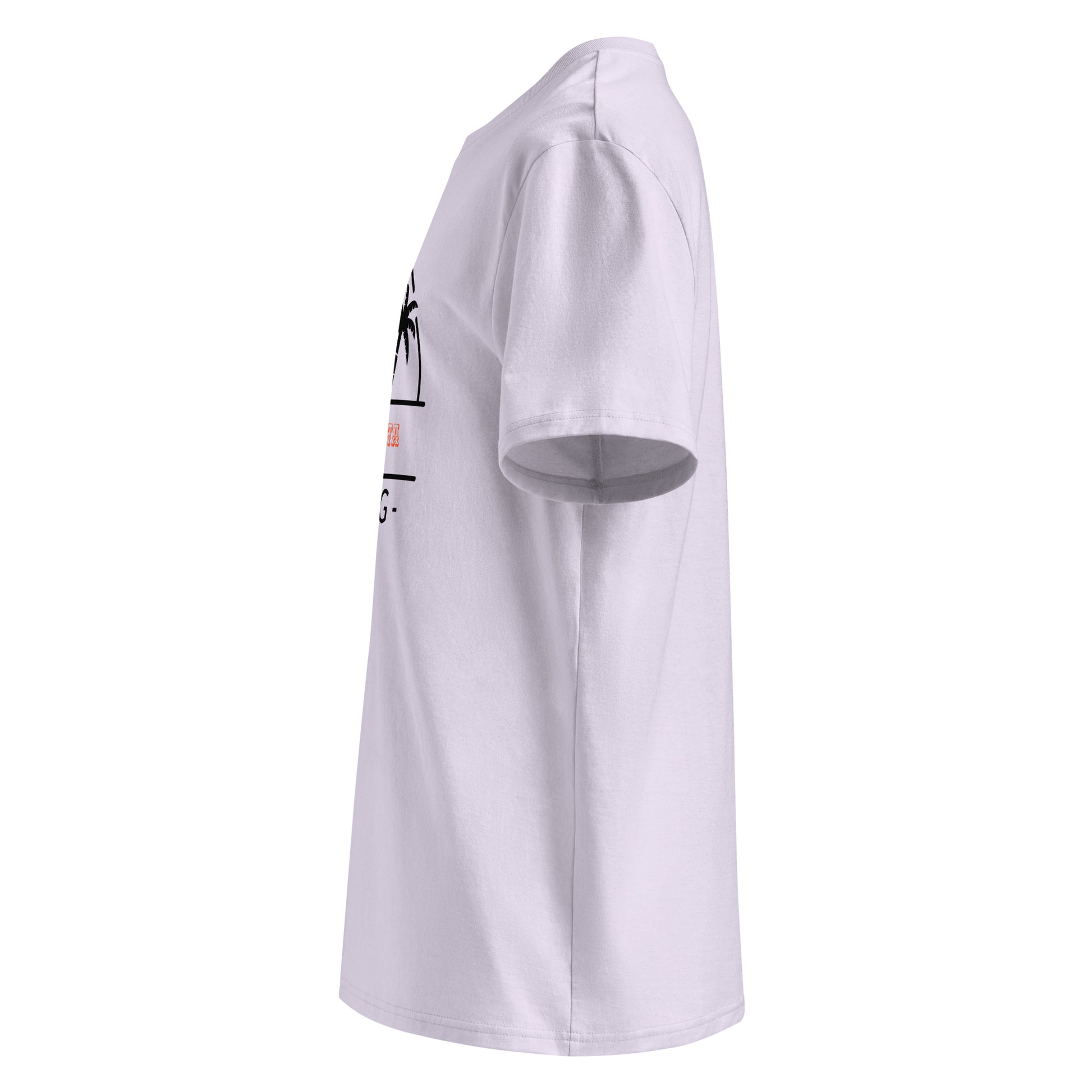 Levander t-shirt with a graphic design on a white background