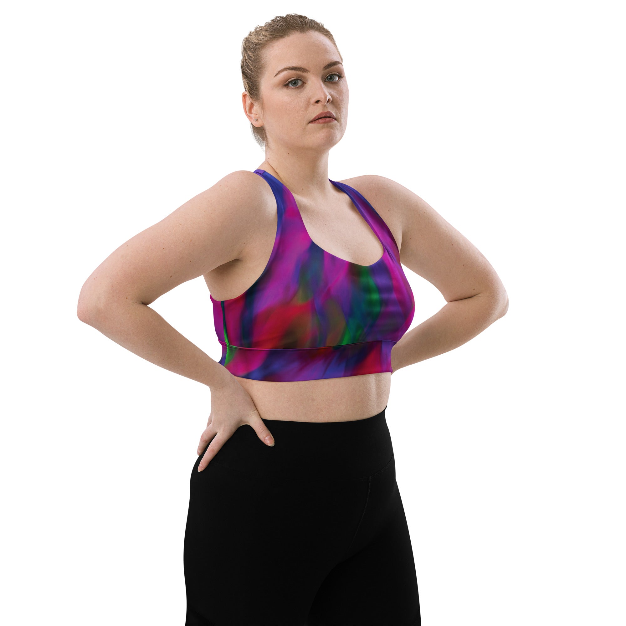 Bologna Longline Sports Bra: High - Support, Sustainable Style - BunnyBanky