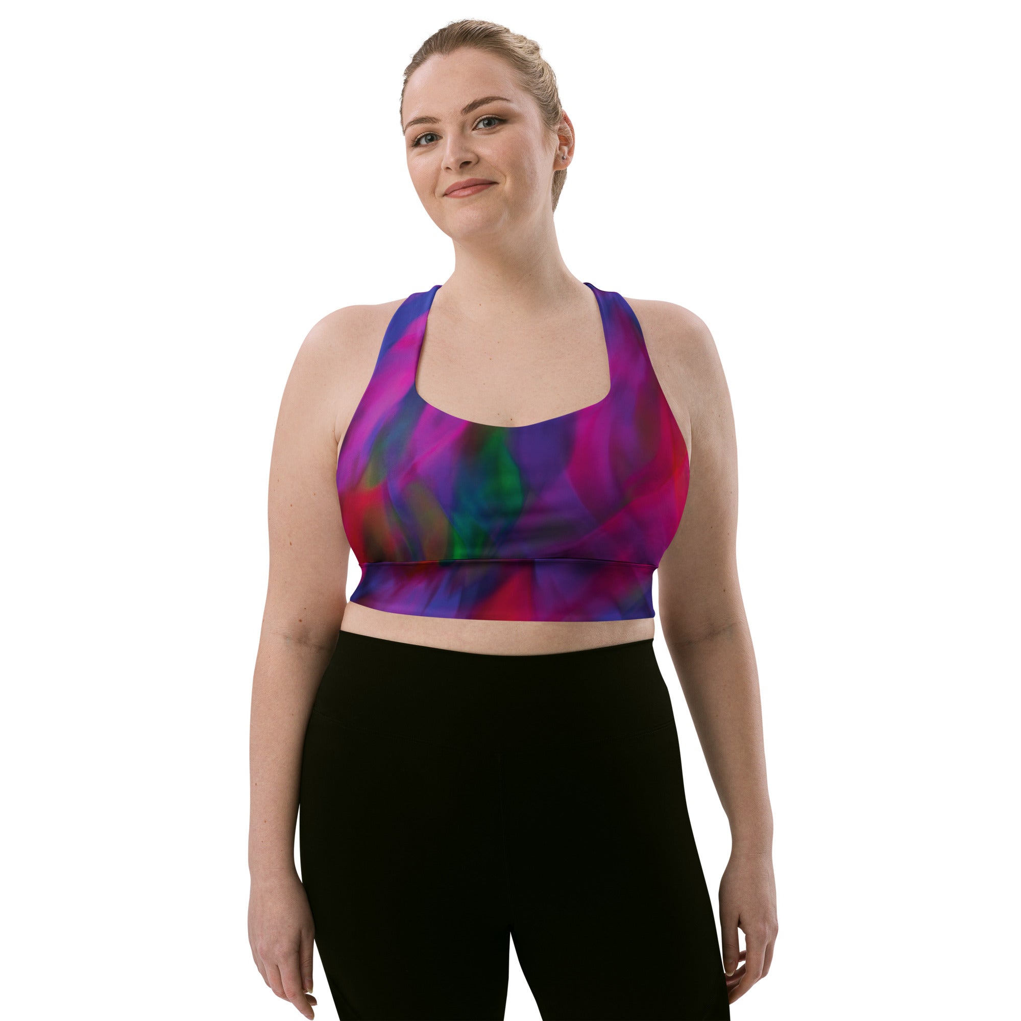 Bologna Longline Sports Bra: High - Support, Sustainable Style - BunnyBanky