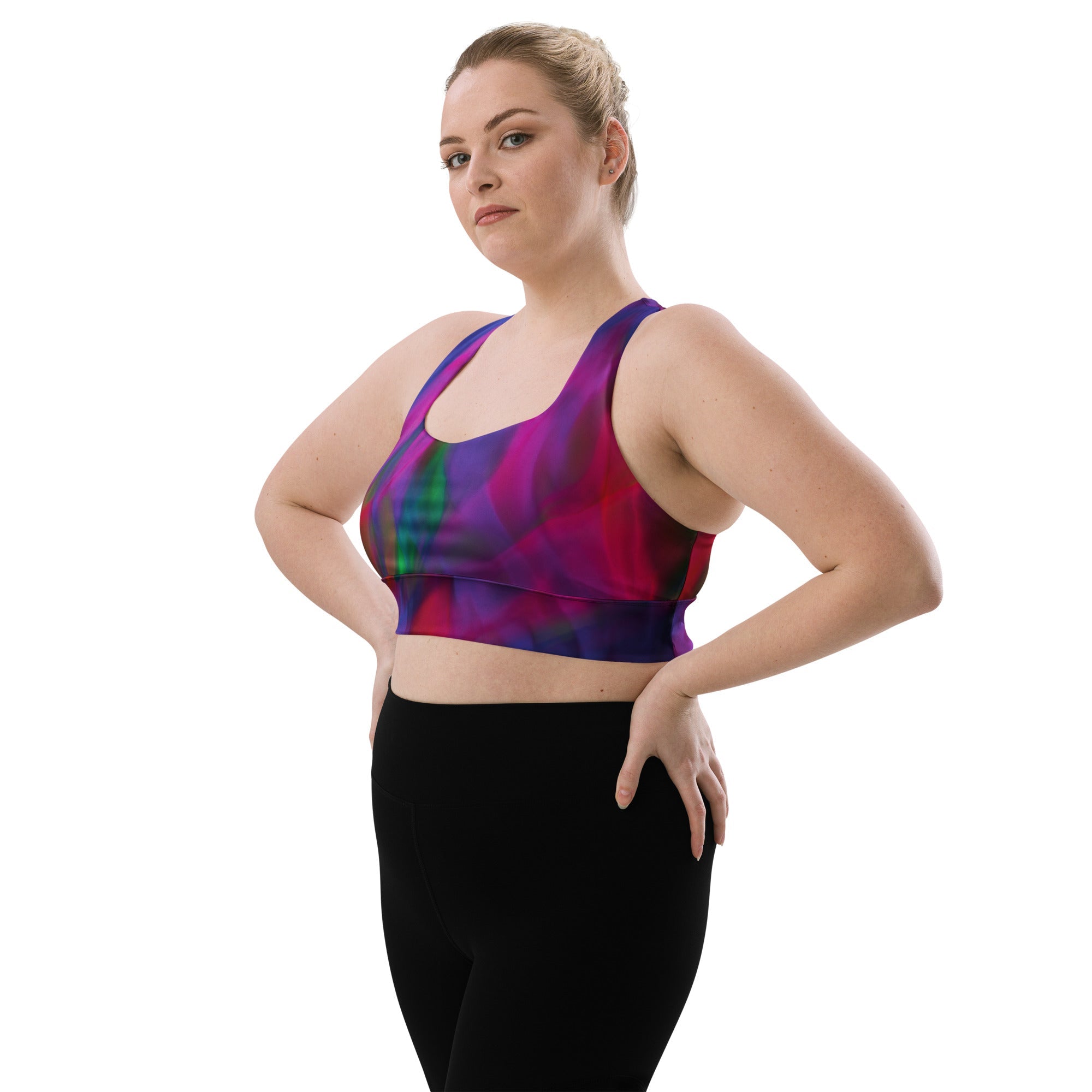 Bologna Longline Sports Bra: High - Support, Sustainable Style - BunnyBanky