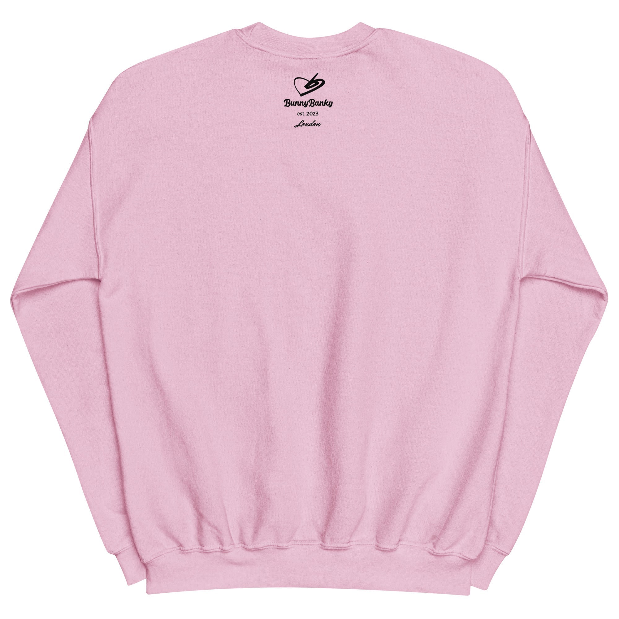 A close up of The Manifesto Sweatshirt in air-jet spun yarn,, showing the  heritage signatured printed at the back