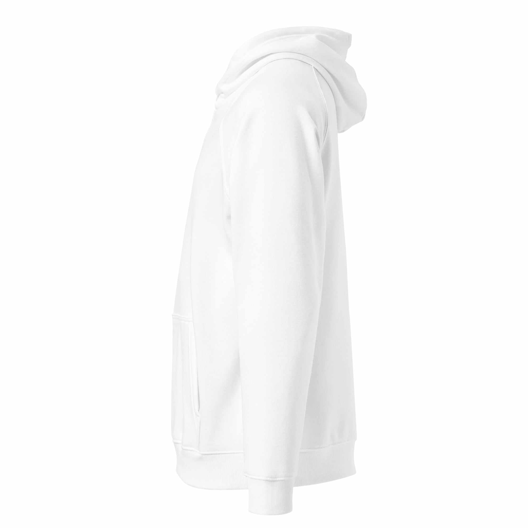 A close up of The Atelier Hoodie showing the long sleeve.