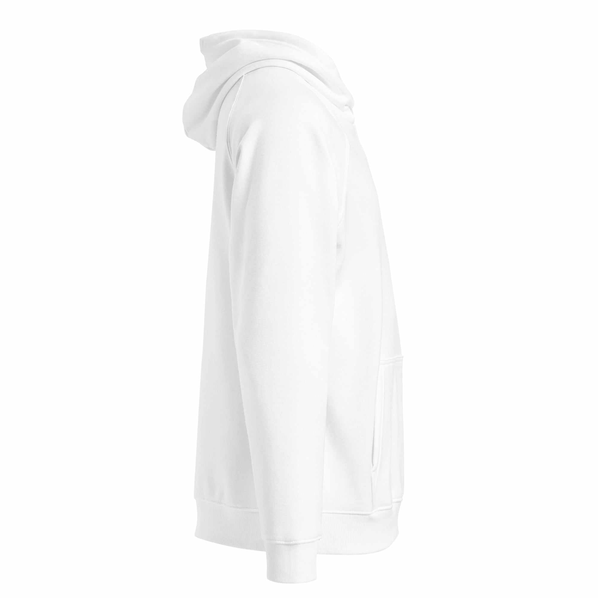 A close up of The Atelier Hoodie showing the long sleeve.