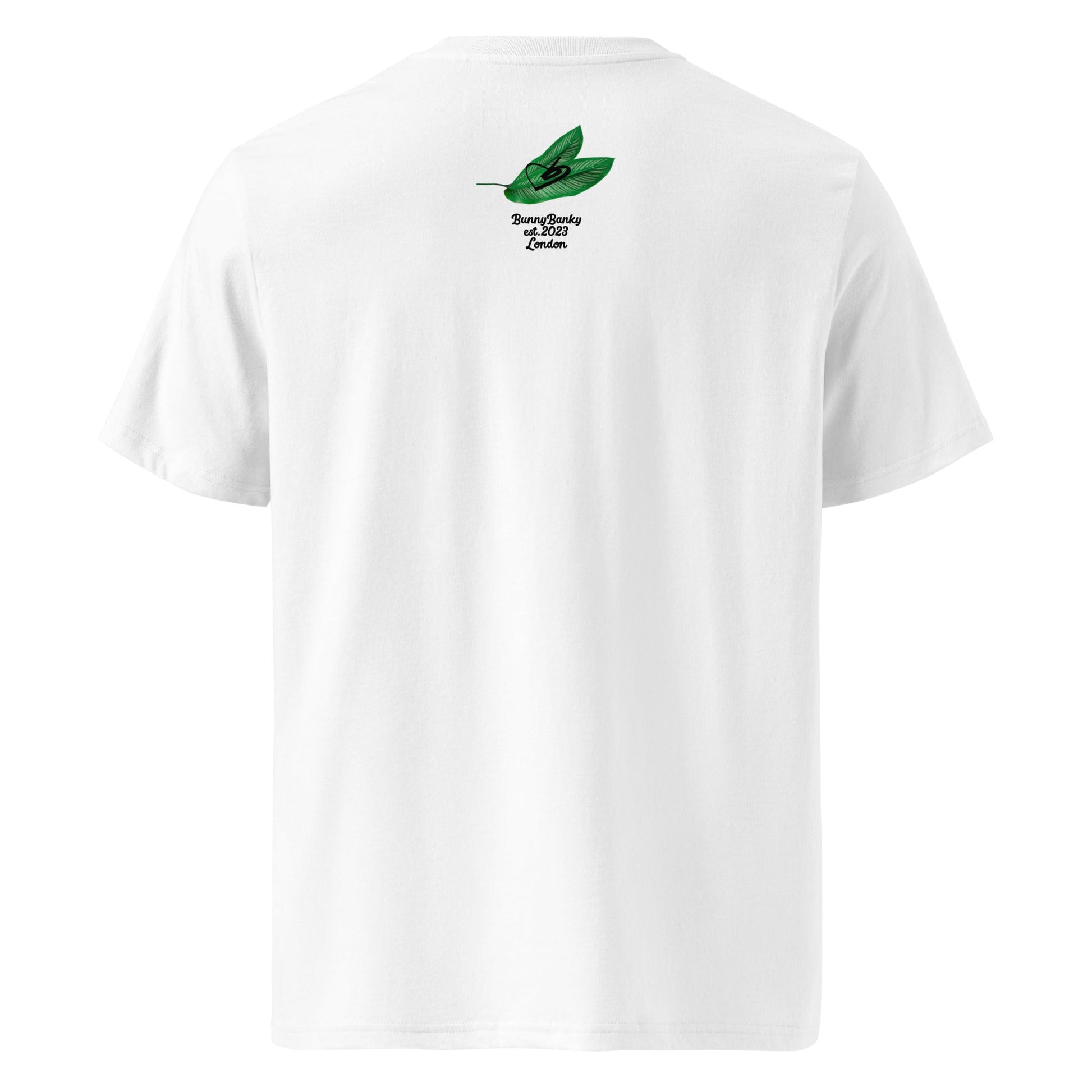 A close-up of The Goal Digger Tee, showing the "Goal Digger" text and the detailed floral arrangement printed on the premium organic cotton fabric.