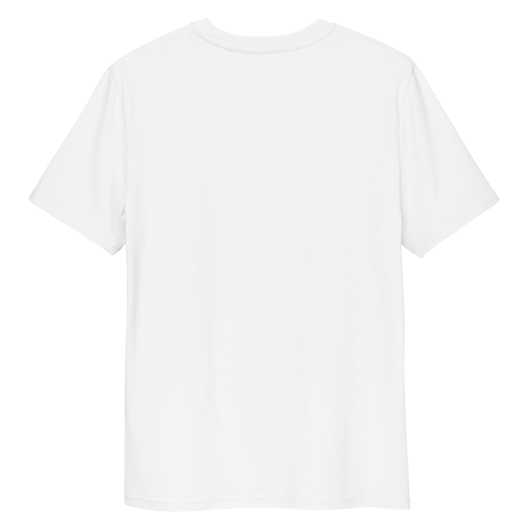 A close-up of The Manifesto Tee, showing the premium organic cotton fabric and the 