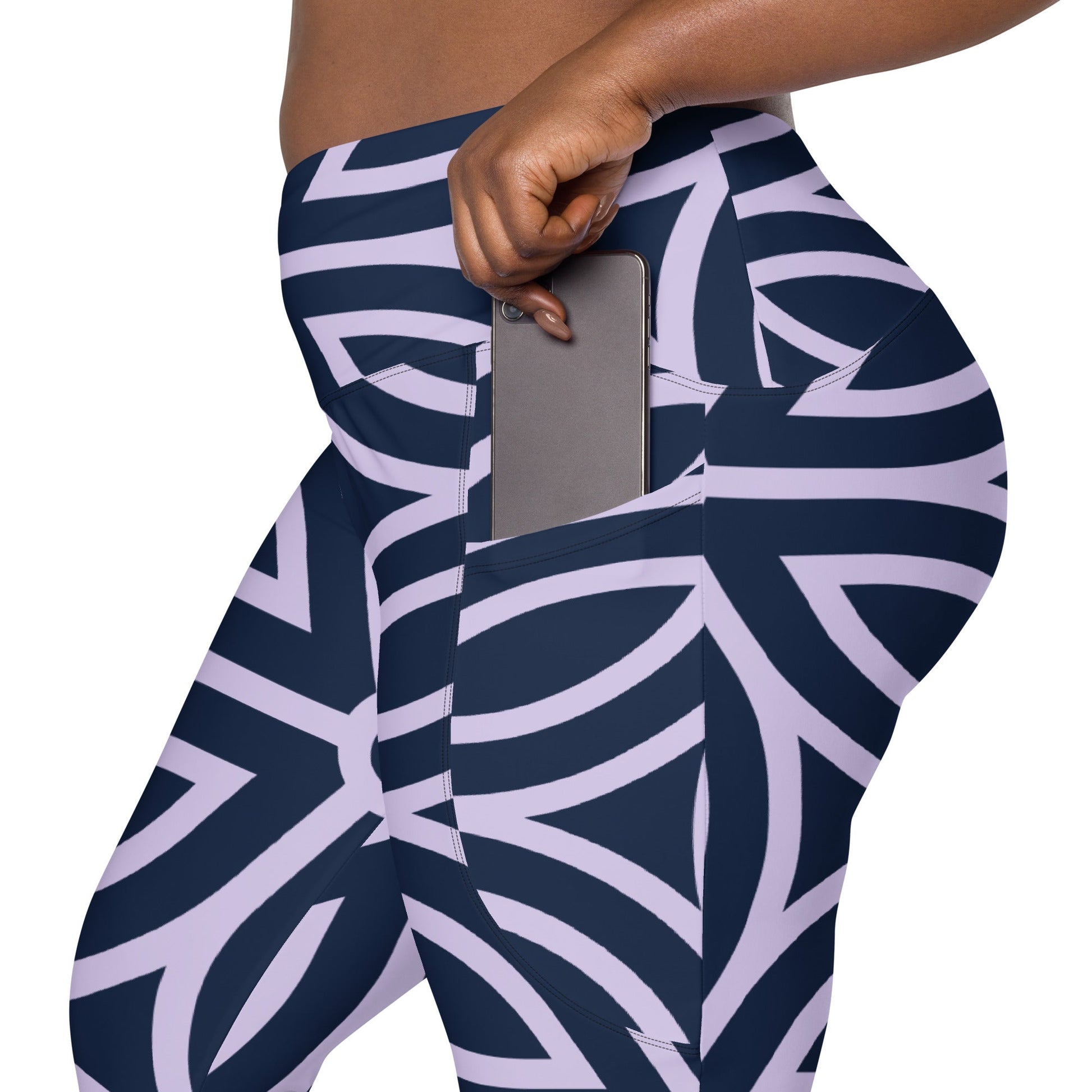 Mayfair Crossover Leggings with Pockets - BunnyBanky