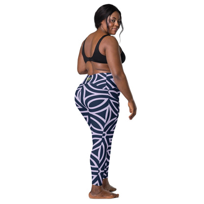 Mayfair Crossover Leggings with Pockets - BunnyBanky