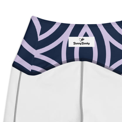Mayfair Crossover Leggings with Pockets - BunnyBanky