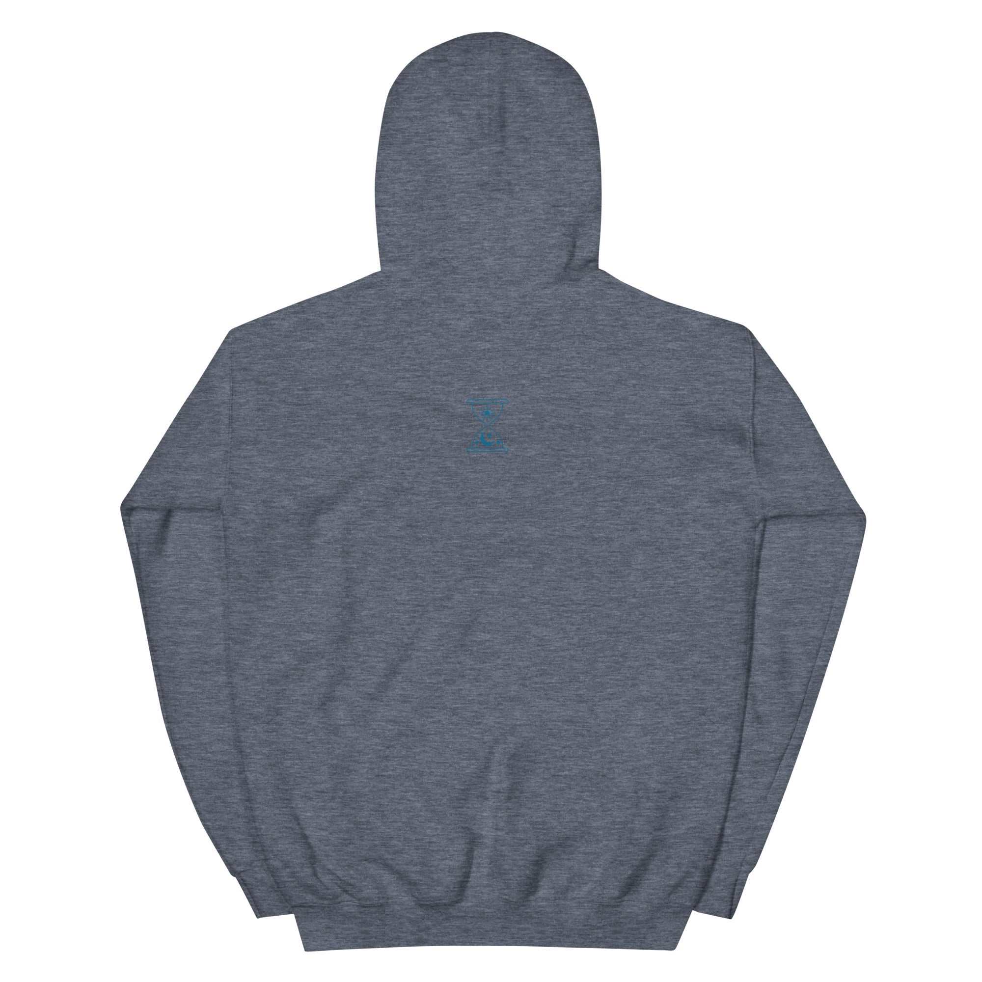 A close-up of The Mykonos Hoodie's print, showing the detailed print 