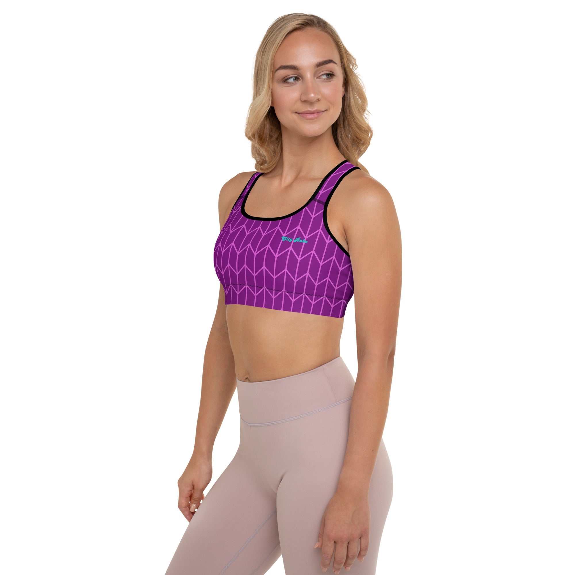 A close-up of The New York Performance Bra, showing the 