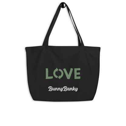 Paris Large Organic Tote Bag - BunnyBanky