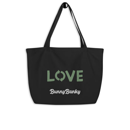 Paris Large Organic Tote Bag - BunnyBanky