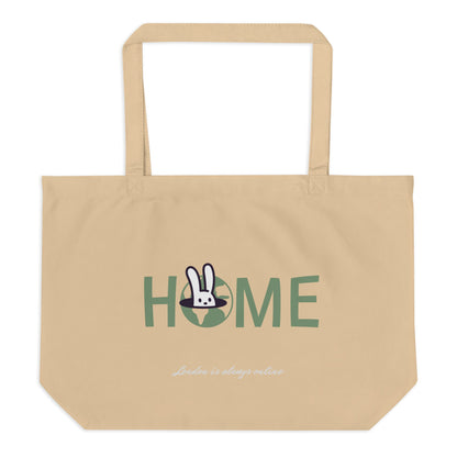 Paris Large Organic Tote Bag - BunnyBanky