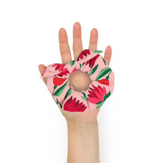 Red Blush Recycled Scrunchie - Accessories by BunnyBanky