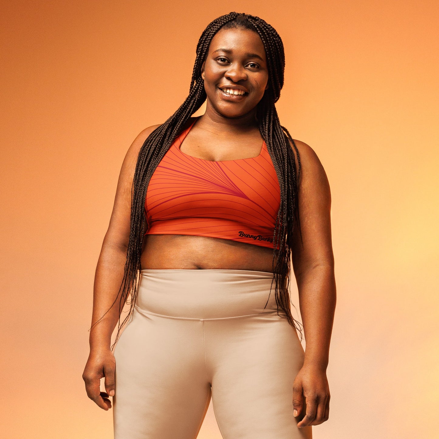 Rhodes Longline Sports Bra - BunnyBanky