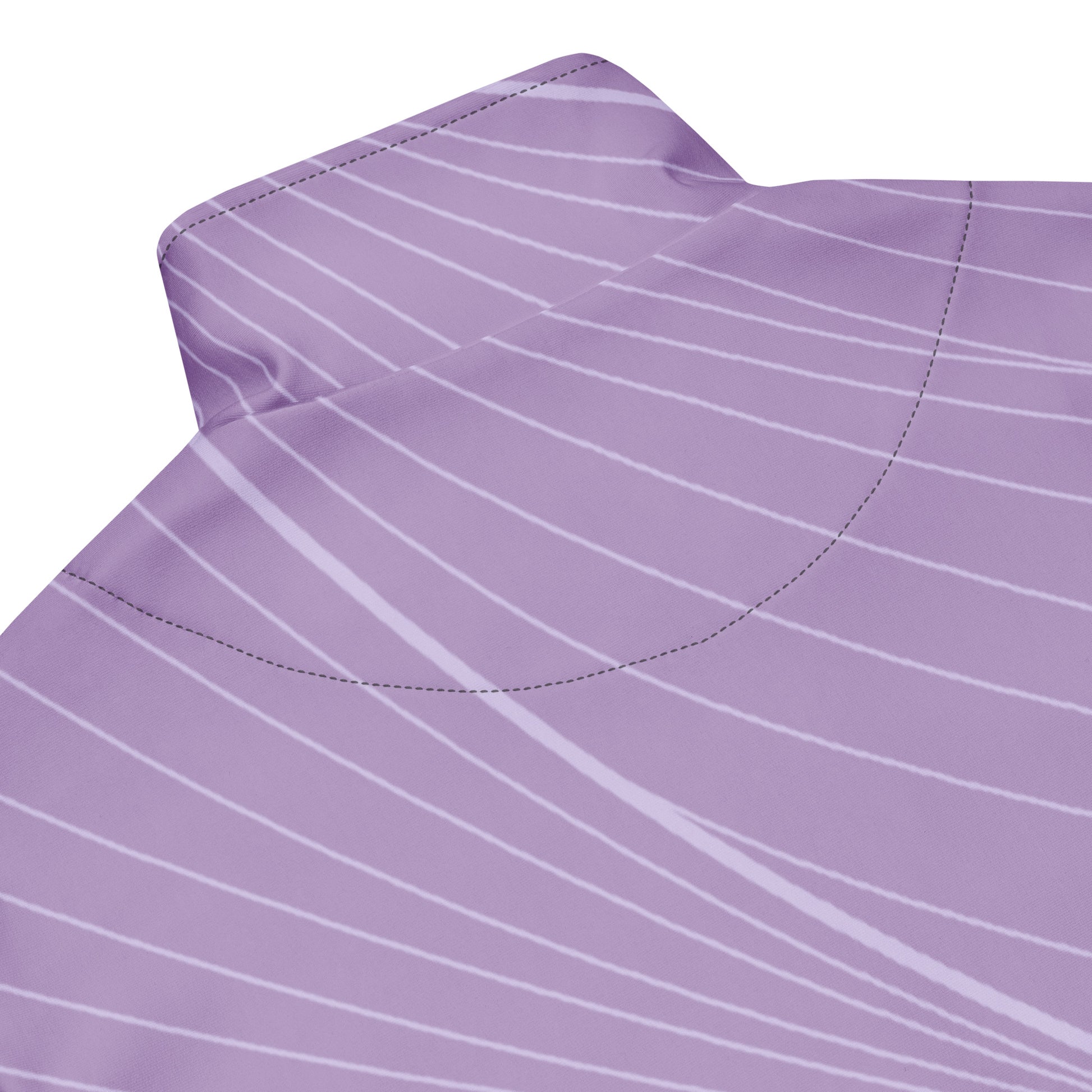 The Roma Track Jacket, showing the lightweight fit and the vibrant lilac graphic print 