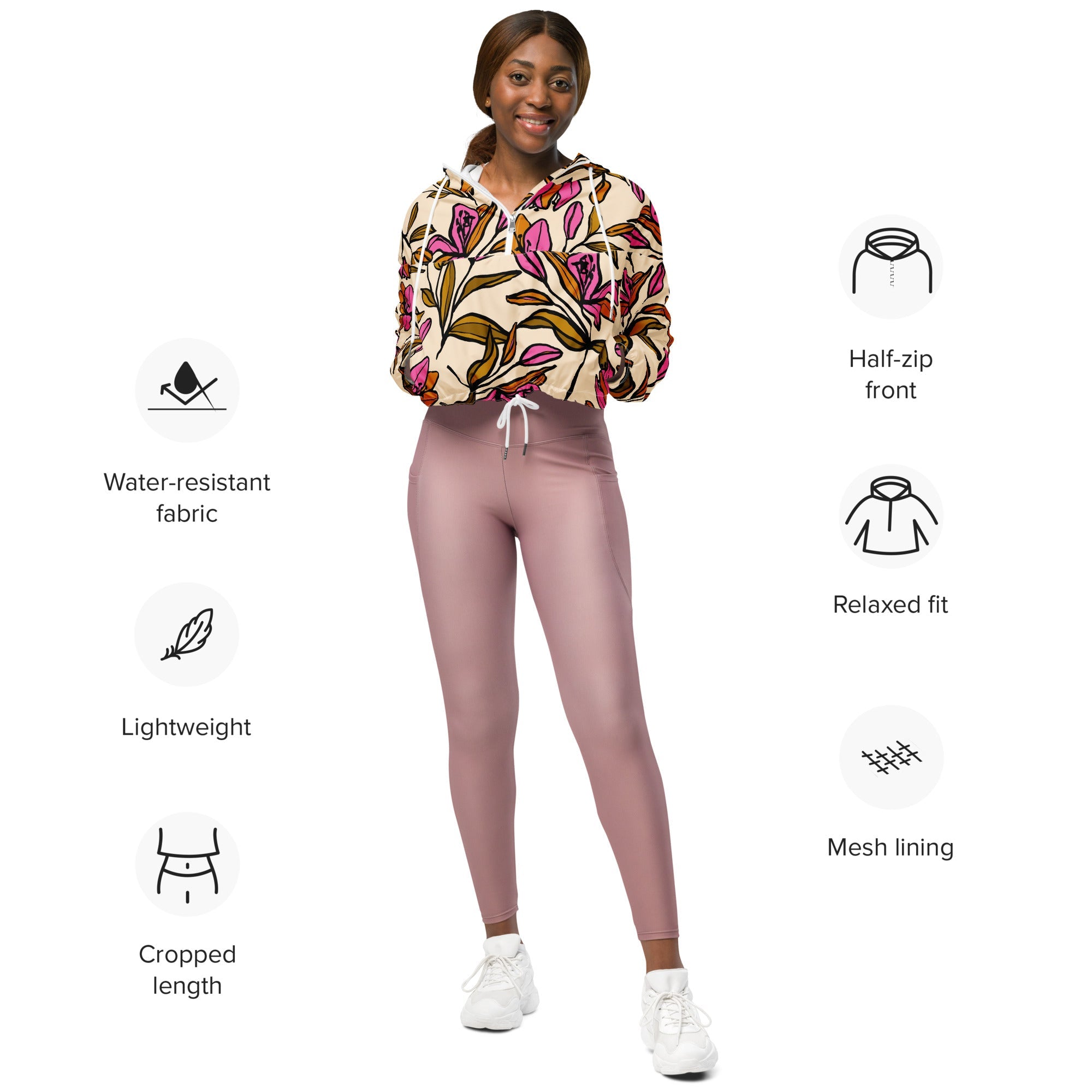 Terra Women’s Cropped Windbreaker - BunnyBanky