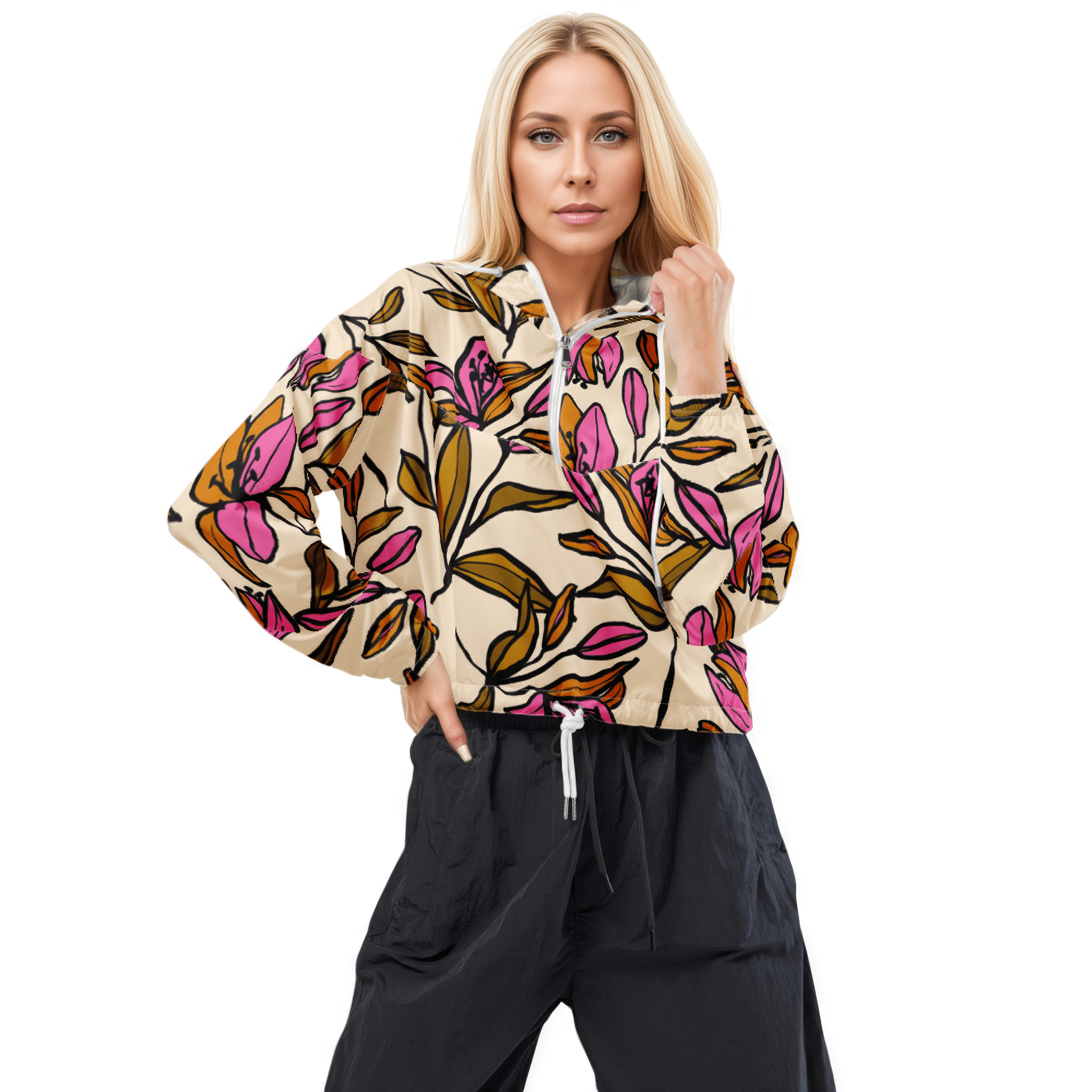 Terra Women’s Cropped Windbreaker - BunnyBanky
