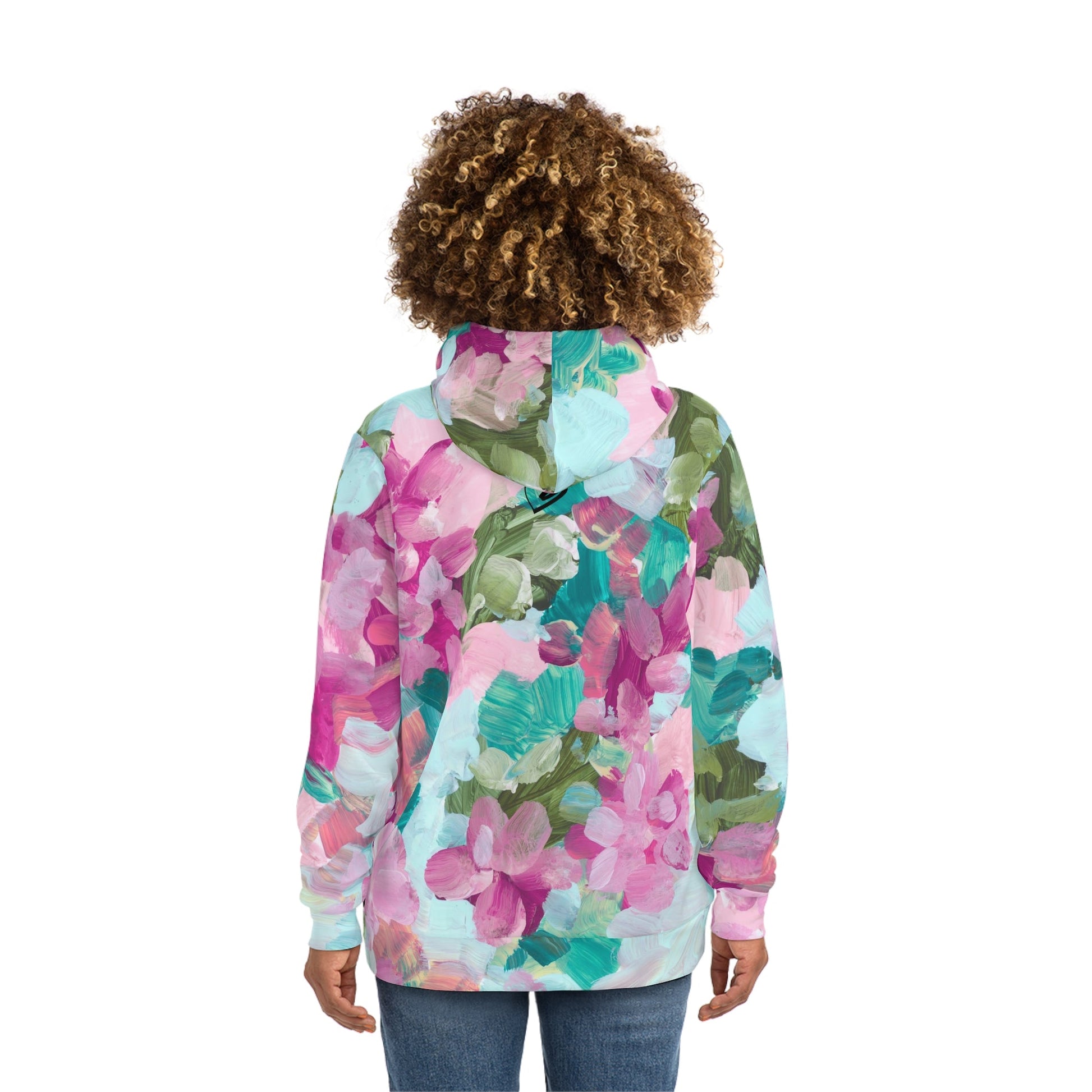 BunnyBanky ActiveFlex Floral Unisex Hoodie: Sustainable Activewear for All - BunnyBanky
