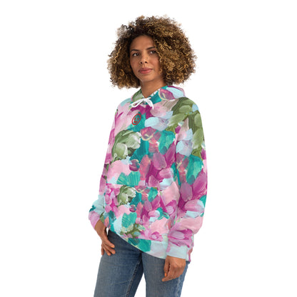 BunnyBanky ActiveFlex Floral Unisex Hoodie: Sustainable Activewear for All - BunnyBanky