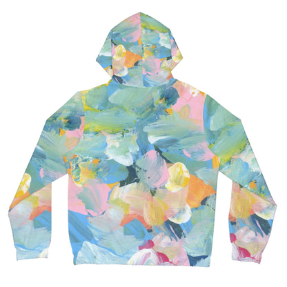BunnyBanky ActiveFlex Floral Zipped Women's Hoodie: Elevate Your Activewear - BunnyBanky