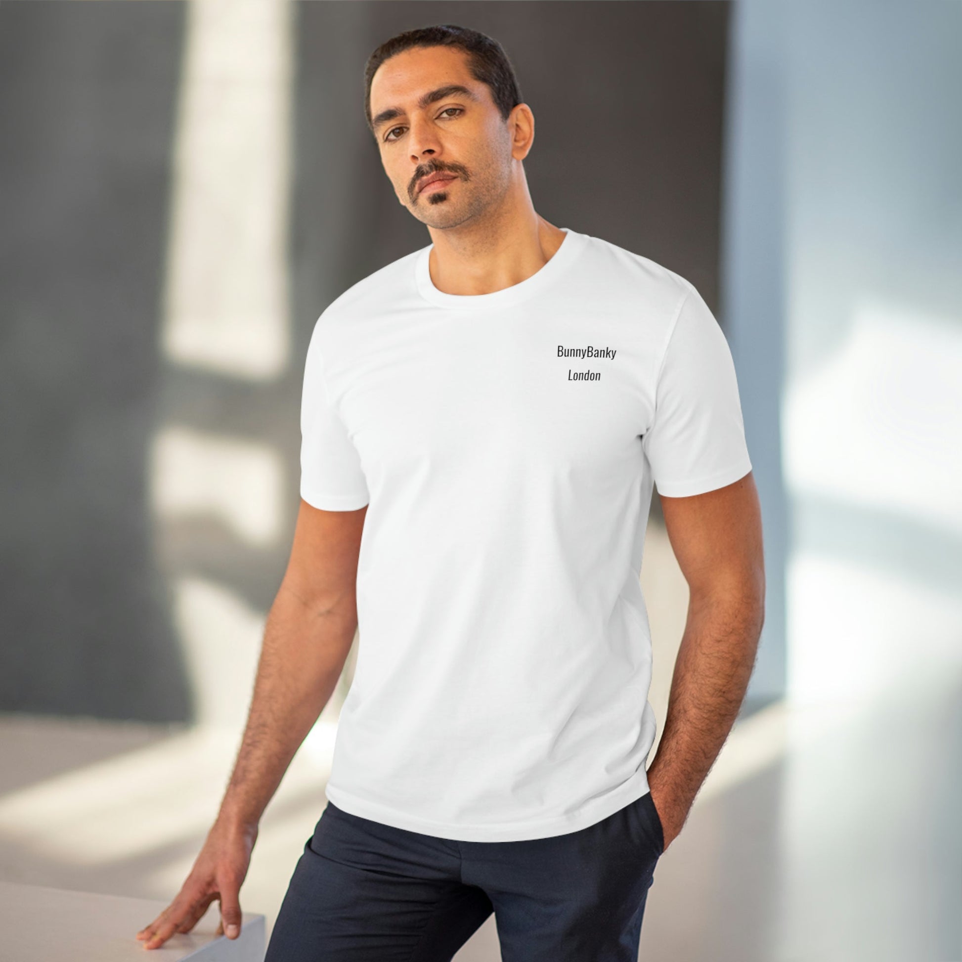 BunnyBanky ActiveFlex Organic Unisex Tee: Sustainable Activewear - BunnyBanky