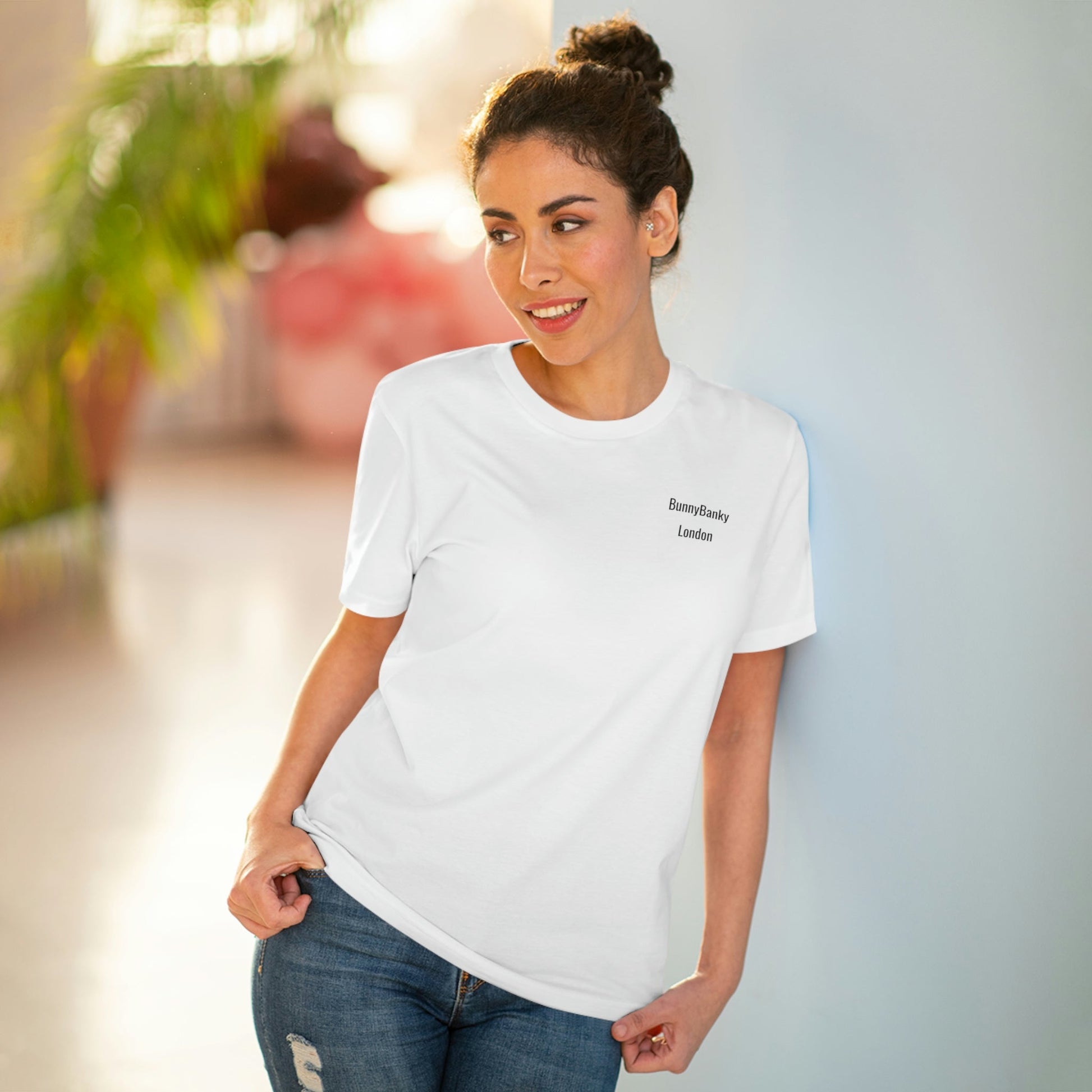 BunnyBanky ActiveFlex Organic Unisex Tee: Sustainable Activewear - BunnyBanky
